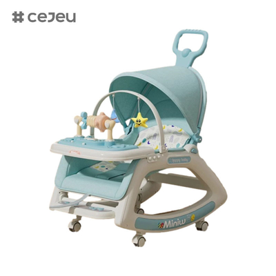 Pour les garçons et les filles, CJ-718-3, artéfact de bébé de chaise confortable, 3 en 1, motif d'oscillation modèle de chaise haute modèle fixe