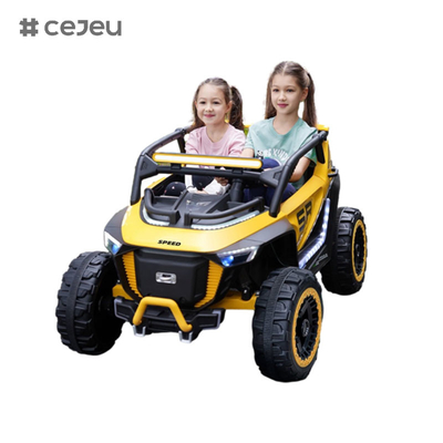 CJ-8809 siège pour enfants conduit sur une voiture UTV, avec 12V7AH*1 4x390 moteur,2.4G RC, siège en cuir, musique, LED, Bluetooth, USB