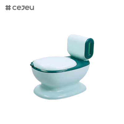 CJ-QC9991 Simulation de toilette pour enfants avec musique de chasse à eau, pot plus dessin animé pour bébé 2-4-6-8 ans