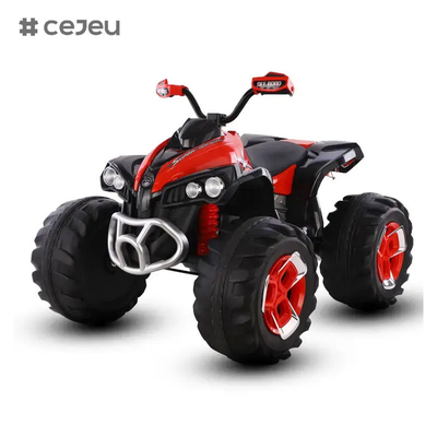 CJ-FB-6677 en gros Les enfants fonctionnent à la batterie 12V à double moteur voiture électrique Enfants Jouets électriques Voyage en voiture pour les garçons de 6 ans pour conduire