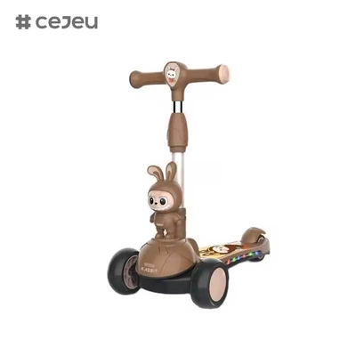 CJ-HLW-209, Trottinette pliable pour enfants Labubu, 3-12 ans, élargissement, trottinette pour tout-petits avec roues flash. Nouvelle trottinette pour enfants de style dessin animé Labubu du fabricant, avec lumières, plastique extensible et pliable.