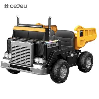 CJ-JJ-8500B Jouets de voiture électriques 12V pour enfants Excavateur Camion de décharge en plastique avec batterie à grande capacité