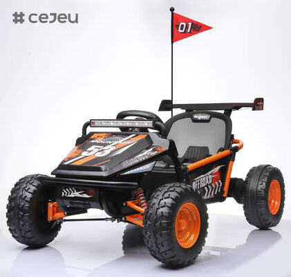 CJ-LT-2035 24V Buggy tout-terrain pour enfants avec dérive, suspension 4 roues, dérive 180, musique MP3 une touche, RC, LED, ceinture, kart de course à monter