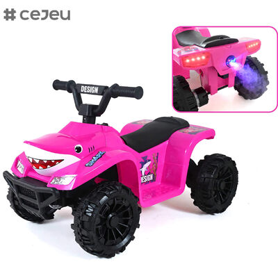 CJ-XL-1168 Quad électrique pour enfants, voiture électrique à monter avec lumières et musique pour garçons et filles de 2 à 4 ans, en plastique durable