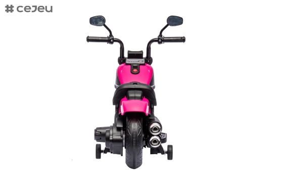 Jouet de moto électrique pour enfants, musique et lumières, accélération manuelle et frein à pied, 6V4,5AH