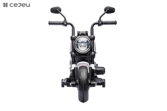Jouet de moto électrique pour enfants, musique et lumières, accélération manuelle et frein à pied, 6V4,5AH