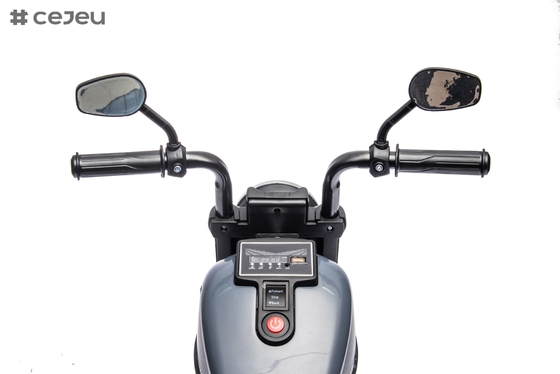 Jouet de moto électrique pour enfants, musique et lumières, accélération manuelle et frein à pied, 6V4,5AH