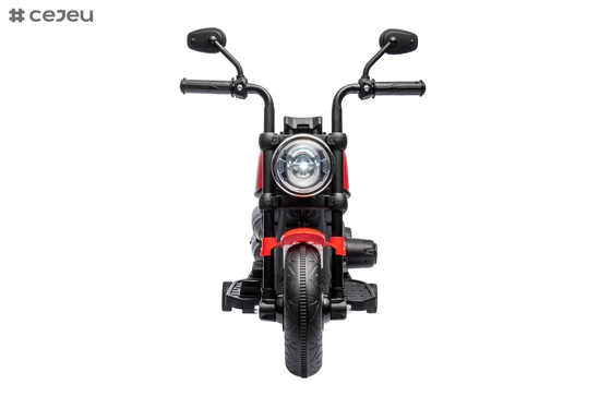 Jouet de moto électrique pour enfants, musique et lumières, accélération manuelle et frein à pied, 6V4,5AH