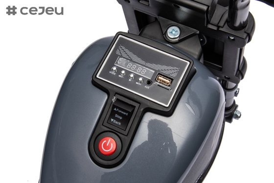 Jouet de moto électrique pour enfants, musique et lumières, accélération manuelle et frein à pied, 6V4,5AH