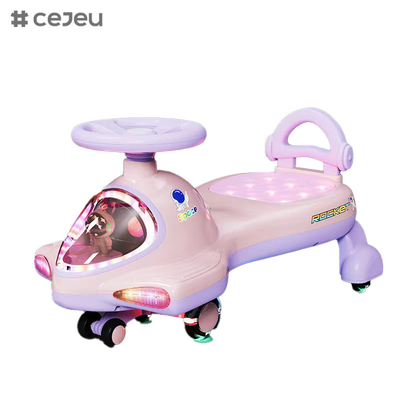 Garçon/Girl Wiggle Ride On Toy: Sécurisé, amusant et facile à utiliser, roue en PU clignotante, légère, 2-5 ans