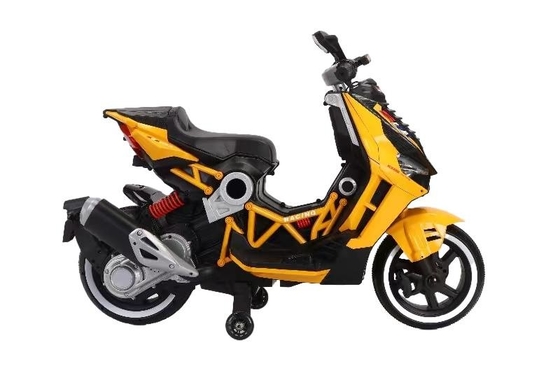 Scooter Vespa pour enfants, 12V rechargeable à vélo avec roues d'entraînement