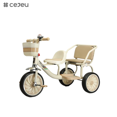 Tricycle pour enfants avec cloche de boussole pour une utilisation toute saison avec poignées faciles à tenir