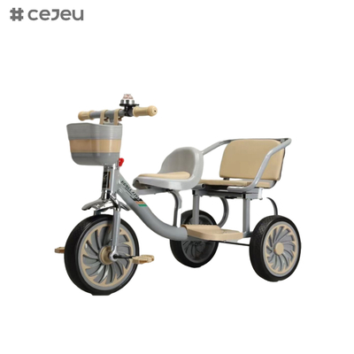 Tricycle pour enfants avec cloche de boussole pour une utilisation toute saison avec poignées faciles à tenir