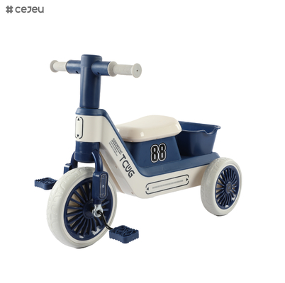 Tricycle pour enfants avec cloche de boussole pour une utilisation toute saison avec poignées faciles à tenir