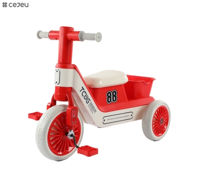 Tricycle pour enfants avec cloche de boussole pour une utilisation toute saison avec poignées faciles à tenir