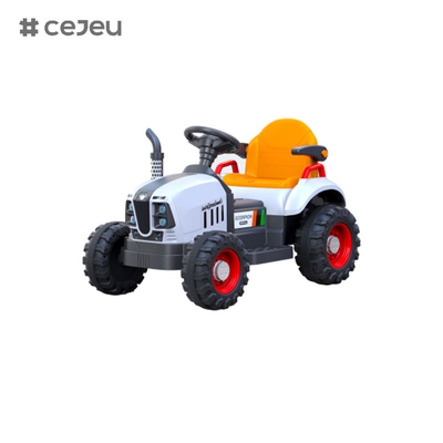 Conduite en plastique sur tracteur/Musique/Éducation précoce Lumière/Avec poussette manuelle/Batte à remorquer