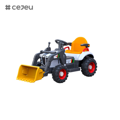 Conduite en plastique sur tracteur/Musique/Éducation précoce Lumière/Avec poussette manuelle/Batte à remorquer