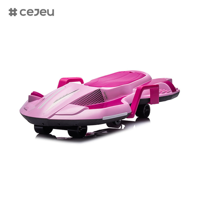 2 en 1 pédale électrique et poussée Ride On Toy Wiggle Car avec USB léger, MP3 et musique pour les enfants Unisexe