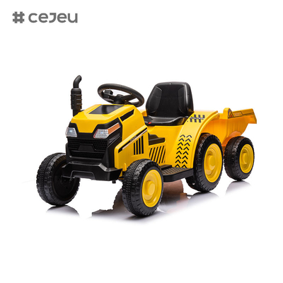 Montez sur un tracteur 6V 4,5Ah, tracteur électrique pour enfants avec télécommande, MusicUSBMPS, tracteur de véhicule de jeu pour enfants 3-6 ans