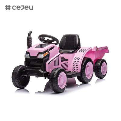 Montez sur un tracteur 6V 4,5Ah, tracteur électrique pour enfants avec télécommande, MusicUSBMPS, tracteur de véhicule de jeu pour enfants 3-6 ans
