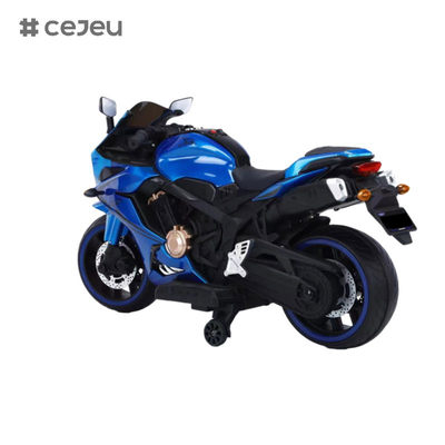 CJ-N-999 Motocyclette pour enfants à entraînement simple, 12V4,5AH,550 moteur, démarrage en un clic, adapté aux enfants de 3 à 12 ans