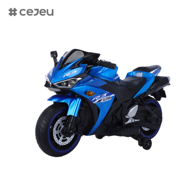 CJ-N-888 12V Ride sur la moto pour les enfants, batterie alimentée 2 roues jouet de moto avec Bluetooth, musique, lumière-