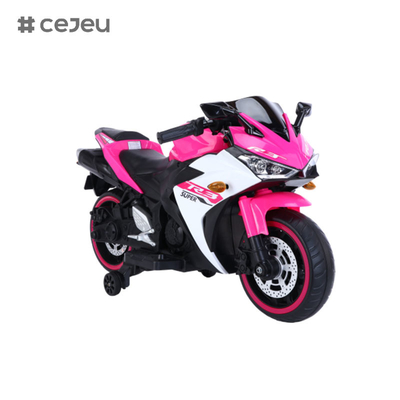 CJ-N-888 12V Ride sur la moto pour les enfants, batterie alimentée 2 roues jouet de moto avec Bluetooth, musique, lumière-