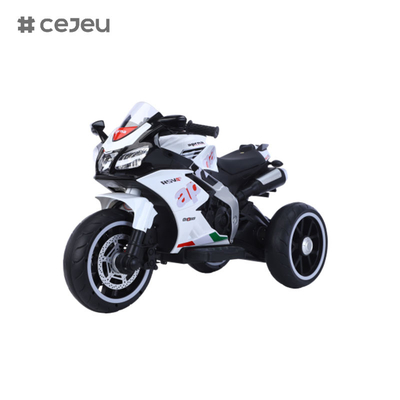 CJ-N-666 Kids Ride On Motorcycle 12V Electric 3 Wheels Bicycle with Music &amp; Light (Suitable for 3-8 Age) Le moteur est équipé d'un moteur électrique à trois roues.