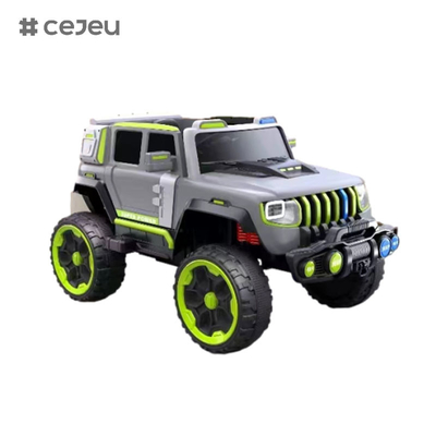 CJ-LC-6169 Jeep à quatre roues motrices 12V avec démarrage à un bouton, Bluetooth, USB - sûr, durable et amusant à conduire sur les enfants