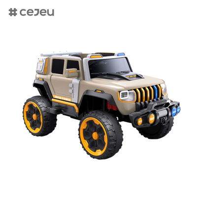 CJ-LC-6169 Jeep à quatre roues motrices 12V avec démarrage à un bouton, Bluetooth, USB - sûr, durable et amusant à conduire sur les enfants