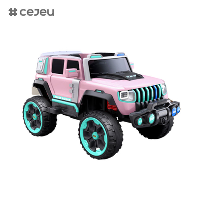 CJ-LC-6169 Jeep à quatre roues motrices 12V avec démarrage à un bouton, Bluetooth, USB - sûr, durable et amusant à conduire sur les enfants