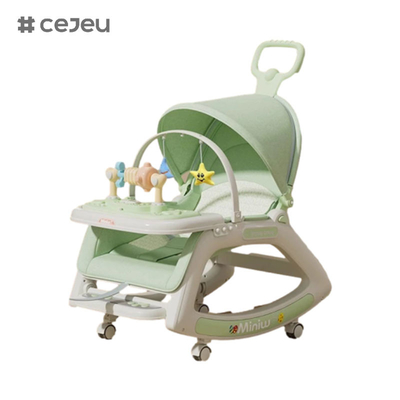 Pour les garçons et les filles, CJ-718-3, artéfact de bébé de chaise confortable, 3 en 1, motif d'oscillation modèle de chaise haute modèle fixe