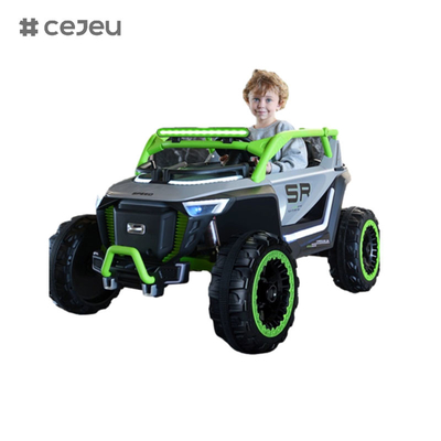 CJ-8809 siège pour enfants conduit sur une voiture UTV, avec 12V7AH*1 4x390 moteur,2.4G RC, siège en cuir, musique, LED, Bluetooth, USB