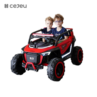 CJ-8809 siège pour enfants conduit sur une voiture UTV, avec 12V7AH*1 4x390 moteur,2.4G RC, siège en cuir, musique, LED, Bluetooth, USB