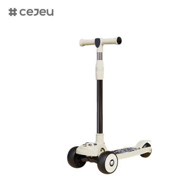 CJ-E300-2, modèle panda, avec des lumières, de la musique, la poignée peut être réglée 68-85cm, les enfants de différentes hauteurs peuvent jouer