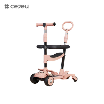 CJ-E300-10, avec coussin de siège, lumières, musique, poignée, réglable 68-85 cm, laissez l'enfant régler la hauteur à tout moment