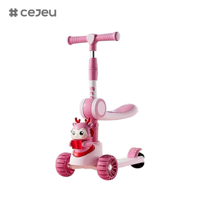 CJ-6333, avec lumières/musique/grandes roues/chassis à deux étages,Purple/rose/vert/bleu, 4 couleurs,pour garçons et filles