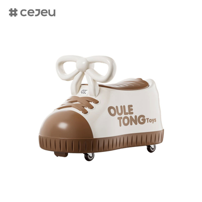 CJ-600, forme de chaussure, taille 48*27*34, musique/roue universelle silencieuse/grande boîte de rangement/agrandir le siège/conception anti-inclinaison