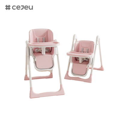 CJ-22/CJ-23,pp+swing+wheel, rose/gris/bleu/or, quatre couleurs,50.2*83.1*88.2cm, chaise haute pour bébé fiable et sûre
