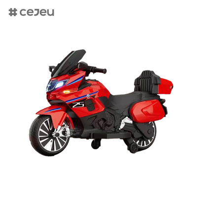 CJ-R125 Motocycles électriques, 12V7/550*2, Éducation de la petite enfance Modulation musicale Bluetooth Un clic de frein Roue*2