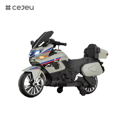 CJ-R125 Motocycles électriques, 12V7/550*2, Éducation de la petite enfance Modulation musicale Bluetooth Un clic de frein Roue*2