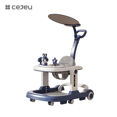 QRBB-869A, baby walker, 2 en 1 3 régulateur de hauteur Roue*6 Frein/Musique/Jouets