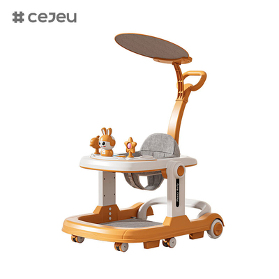 QRBB-869A, baby walker, 2 en 1 3 régulateur de hauteur Roue*6 Frein/Musique/Jouets