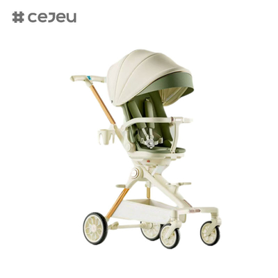 CJ-XL 15L Best-seller pliable portable Poussette pour bébé allongée à 360 degrés peut faire pivoter le siège Poussette pour bébé