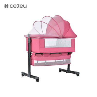 Vente en gros de lit de nouveau-né de haute qualité, lit de bébé potable, lit de bébé avec couverture et moustiquaire