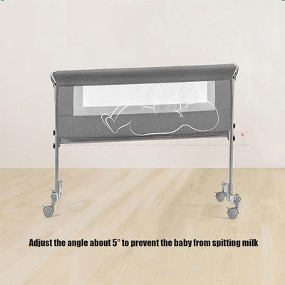 avec roues, berceau avec matelas, berceau réglable, lit de côté, avec panier de rangement, moustiquaire, bébé portable pliable