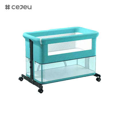 Lit bébé 3 en 1, berceau pliable avec moustiquaire, matelas inclus, berceau réglable en hauteur pour nouveau-nés