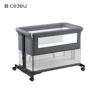 Lit bébé 3 en 1, berceau pliable avec moustiquaire, matelas inclus, berceau réglable en hauteur pour nouveau-nés