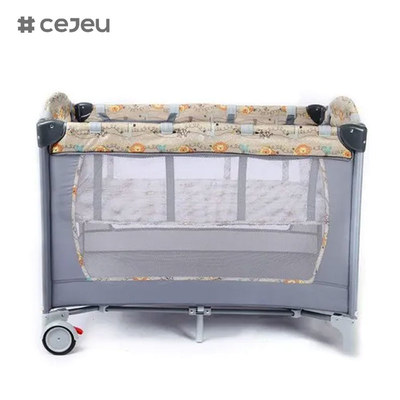 CJ-CB-YXC0001 Lit de chevet de bébé panier de couchage couture Lit pour enfants rangement pliable mobile berceau