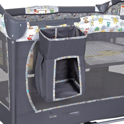 CJ-CB-YXC0001 Lit de chevet de bébé panier de couchage couture Lit pour enfants rangement pliable mobile berceau